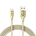 Anker Powerline+ Micro USB The Premium Durable Cable [Double Braided Nylon] for Samsung, Nexus, LG, Motorola, Android Smartphones and More (Golden, 6ft)
