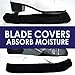 Athletico Ice Skate Blade Covers - Guards for Hockey Skates, Figure Skates, and Ice Skates - Skating Soakers Cover Blades from Youth to Adult Size - Men, Women, Kids (Small, Black)