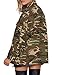 Irisie Women Military Camo Lightweight Long Sleeve Jacket Coat(S,Army Green)