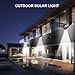GELOO Solar Lights Outdoor, Wireless 42 LED Motion Sensor Solar Lights with Wide Lighting Area, Waterproof Wall Light Security Night Light for Front Door, Back Yard, Driveway, Garage