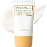 FULLY Rice Ceramide Moisture Sunscreen, SPF 50, No White Cast, 1.69 fl oz | Non-Sticky Finish, Lightweight, Korean Broad Spectrum Sunscreen for All Skin Types, Panthenol for Hydrating and Glowing