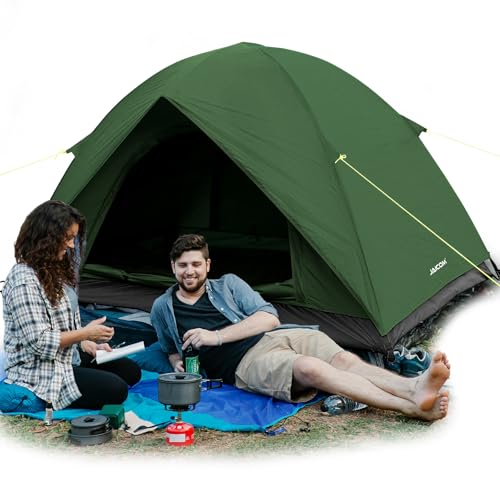 JAICOM Camping Tent, Ultralight 3-4 Seasons Tent, Anti UV and Waterproof, Double Door Ventilation, Easy to Install, Ideal for Camping, Backpacking, Holiday Activities and Families