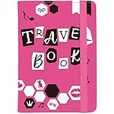 beinkmake Leather Passport Travel Book Holder Cover Notes Lips Crown Pink Travel Wallet Passport Case with Credit Card Slots for Women Men Travelling Essentials for Flying