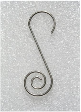 Ornament Hooks - Britta Products Heirloom Decorative Hooks - Christmas, Ornament, Outdoor - Stainless Steel, Heavy Duty. Set of 25