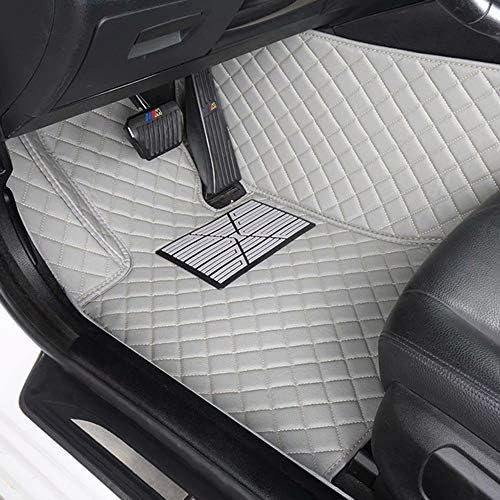 AUTURN Waterproof Custom Fit Luxury XPE Leather Car Floor Mats All Weather 3D Full Surrounded Front Rear Car Floor Liners for Subaru Impreza 2017-2019, Gray