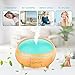 Essential Oil Diffuser, 300ml Ultrasonic Cool Mist Humidifier Wood Grain Aromatherapy Diffuser with 4 Timer Setting, 7 Color Changing Lights, Waterless Auto Shut off for Office Home Baby Yoga Spa
