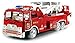 VT MFD Fire Rescue Zero Team Battery Operated Bump & Go Toy Fire Truck w/ Flashing Lights, Sounds, 360° Rotating Extending Crane, Light Up Wheels
