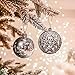 Valery Madelyn 24ct 60mm Frozen Winter Silver White Shatterproof Christmas Ball Ornaments Decoration, Themed with Tree Skirt(Not Included)