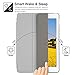 Besdata PT9808 Ultra Thin Magnetic Smart Cover with Wake/Sleep Function for iPad Air 2 (2014) Bundle with Screen Protector, Cleaning Cloth and Stylus - Grey