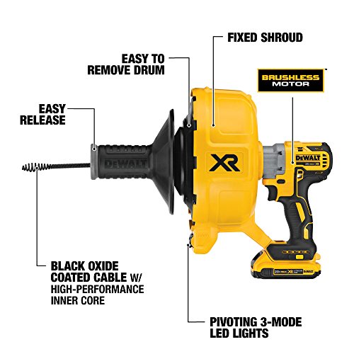 DEWALT 20V MAX* XR Brushless Drain Snake, Tool Only (DCD200B) Pricepulse