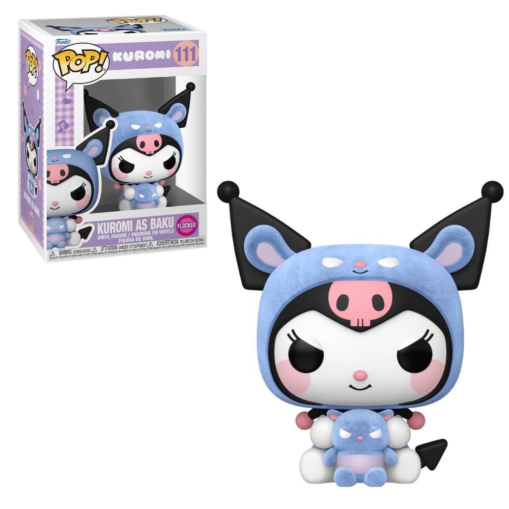 Pop! Animation: Kuromi as Baku Flocked #111 Sanrio Vinyl Figure Limited Edition