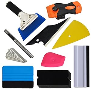 Ehdis Folie-gereedschapsset, rakelset, autofolieset, vinyl wrapping gereedschap, voor carwrapping, meubelstickers…
