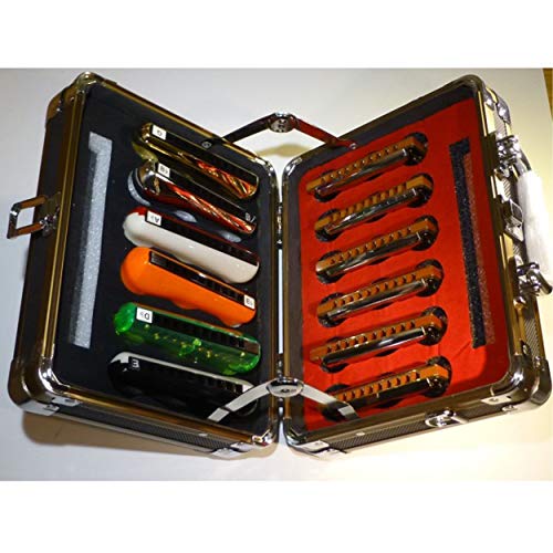 Deluxe TurboHarp Harmonica Case (Red and Black)