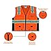 KwikSafety - Charlotte, NC - CLASSIC Safety Vest [JUMBO Pocket] Class 2 ANSI OSHA High Visibility Reflective Heavy Duty Mesh Zipper HiVis Construction HiViz Work Gear/Orange 2XL