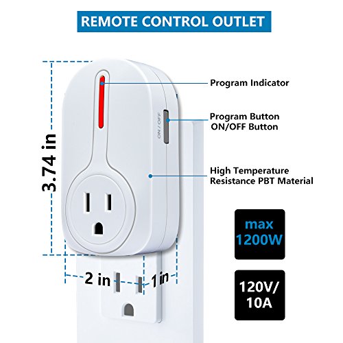 Wireless Remote Control Outlet, Kasonic Smart Home Remote Control Multi