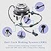 513188 x2 (Both) Front Wheel Bearing and Hub Assembly Fit for Isuzu Ascender Oldsmobile Bravada GMC Envoy Buick Rainier Chevy Trailblazer 6 Lug W/ABS (Updated)