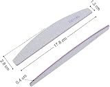 UK BEAUTY SUPPLIES 5 Pcs Nail Files 100/180 Grit Half-Moon Washable Emery Boards view 6