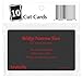 Brybelly Set of 10 Black Plastic Bridge Size Cut Cards
