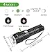 Ustellar Rechargeable Aluminum Tactical Flashlight, 1200 Lumens Super Bright CREE LED, IP65 Waterproof, 7hrs Long Lasting, 4 Light Modes Perfect for Camping, Hiking and Cycling, Battery Included