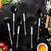 Cooking Utensil Set - 6 Best Kitchen Utensils Set - Black Nylon Cooking Utensils - Kitchen Gadgets Gifts Prime
