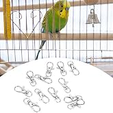 Fayelume 12PCS Cat Door Latch, 1.4&times;0.6in Cage Clips, Dog Crate Lock, Wire Cage Clips, Bird Pet Door Latch, Reptile Cages Lock for Cats, Wire Animal