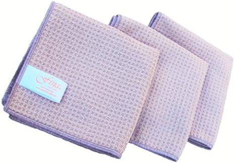 Fina Ultra Absorbent Microfiber Kitchen Towels 3-pack (Coffee, 12x12)