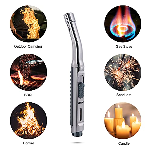 IEIK Torch Lighter Refillable Butane Lighter Long Lighter 5.7 inch