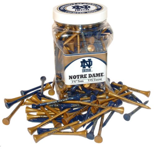 NCAA Notre Dame Fighting Irish Jar Of 175 Golf Tees