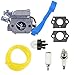 Hilom 545081811 Carburetor Compatible with Husqvarna 125B 125BX 125BVX Leaf Blower Replaces Zama C1Q-W37 Carb w/Fuel Line Fuel Filter Primer Bulb