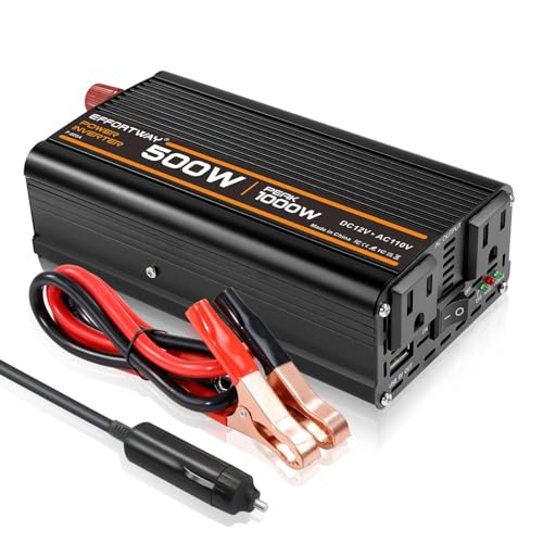 EFFORTWAY 500W Power Inverter