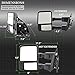 VIPMOTOZ Heated Power Remote Driver Side Left View Telescopic Turn Signal Exterior Towing Mirror & Glass Replacement For 2008-2016 Ford Superduty F250 F350 F450 F550 Pickup Truck