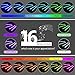 Wsiiroon Car Led Lights, 16 Colors Remote Control