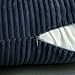 MIULEE Winter Pack of 2 Corduroy Soft Soild Decorative Square Throw Pillow Covers Set Cushion Cases Pillowcases for Sofa Bedroom Couch 18 x 18 Inch Navy Blue