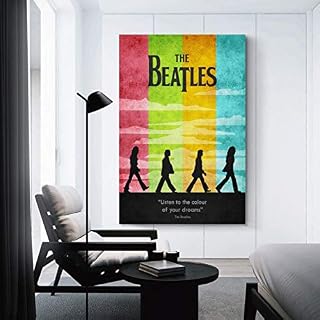 XYDQ The Beatles Band Abbey Road Poster décoratif sur toile vintage pour salon, chambre à coucher 30 x 45 cm - Les Beatles, Paul McCartney, John Lennon, RIngo Starr, George Harrison XYDQ The Beatles Band Abbey Road Poster décoratif sur toile vintage pour salon, chambre à coucher 30 x 45 cm – Image 3