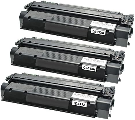 ADE Products Premium Compatible Replacements for 3 HP 13X High Yield Black Toner, 3 HP Q2613X for HP LaserJet 1300, LaserJet 1300n, LaserJet 1300xi Printers