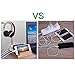 USB Charging Station Dock with Headphone Stand, Pinrui Charging Stand Organizer for Smartphones, Tablet and Other Gadgets - Multiple USB Charger Station & Cell Phone Docking Station (Wooden)