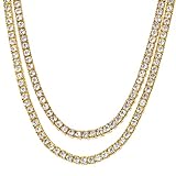 METALTREE98 Hip Hop Fashion CZ Stoned 4 mm 2 Combo Set 16