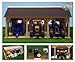 Kids Globe Wooden Farm Shed for 3 Tractors (Scale 1:16)