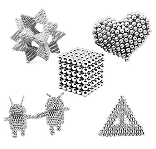 Abrilliantlife Multicolored 5mm 1000pcs Magnetic Balls Set For Stress Relief And Fidget Mini Magnetic Balls For Kids And Adults Tiny Magnets Balls For Natural Stress Relief Sliver Novelty Gag Toys Magnets