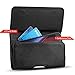 Moto G4/G4 Plus Holster, J&D PU Leather Holster Pouch Case with Belt Clip, Leather ID Wallet Case for Motorola Moto G4, Moto G4 Plus (Only Fit with Naked Moto G4/G4 Plus or J&D/Other Slim Case On)
