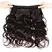 MDL Hair 12 14 16 8A Brazilian Body Wave Hair 3 Bundles Unprocessed Virgin Brazilian Wet And Wavy Remy Human Hair Weave Natural Black Color Total 300G For Women