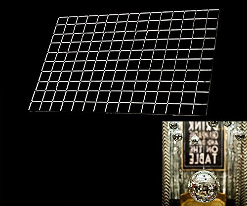 Self-Adhesive REAL Glass Craft Mini Square & Round Mirrors Mosaic Tiles NEW - Thumbnail 2