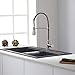 Kraus KPF-1612SS Single Lever Pull Down Kitchen Faucet in Stainless Steel