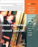 Formulas and Functions with Microsoft Excel 2003 by 