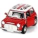 Toy Diecast Car Play Vehicles, Classic Diecast Model Cars, Old Car Models, Moving Vehicle Toys, Pull Back Action with Lights and Sounds 1:38 - iPlay, iLearn (Red)