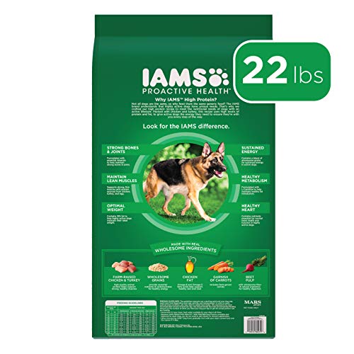 IAMS PROACTIVE HEALTH High Protein Adult Dry Dog Food with Real Chicken and Turkey Dog Kibble