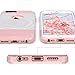 ULAK Slim Fit Case for iPhone 6S, iPhone 6 4.7 Inch, Hybrid Dual Layer Scratch Resistant Hard Back Cover Shock Absorbent TPU Bumper Case for Apple iPhone 6/6s 4.7 inch(Rose Gold/Black Stripe)