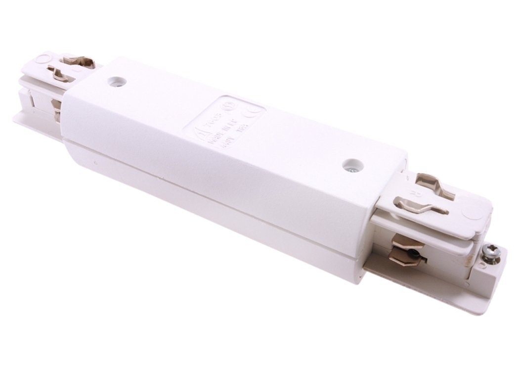 Deko-Light 555661 220-240 V AC/50-60 3-Phase Track System with Straight Connector Quadratic and Possibility of Supply, White
