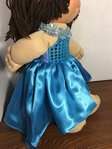 Fits 16" 17" 18" Cabbage Patch Kids Doll Clothes Blue Fairy Gown Princess Party High Low Dress NO DOLL