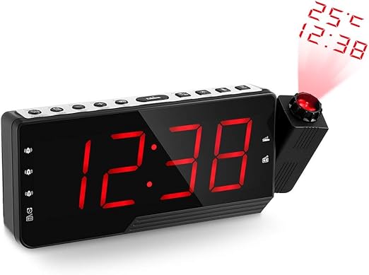 CZTY Radio Proyector Digital de Alarma Snooze del Temporizador de ...